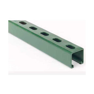 W200SSGR10 Strut, 10 ft LG, 1.625 in WD, 12 gauge THK, Green